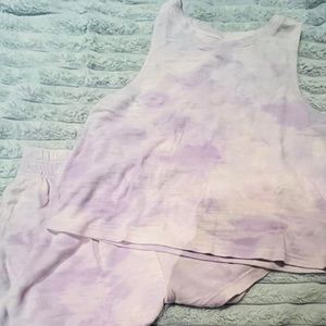 Purple Tye dye pajamas